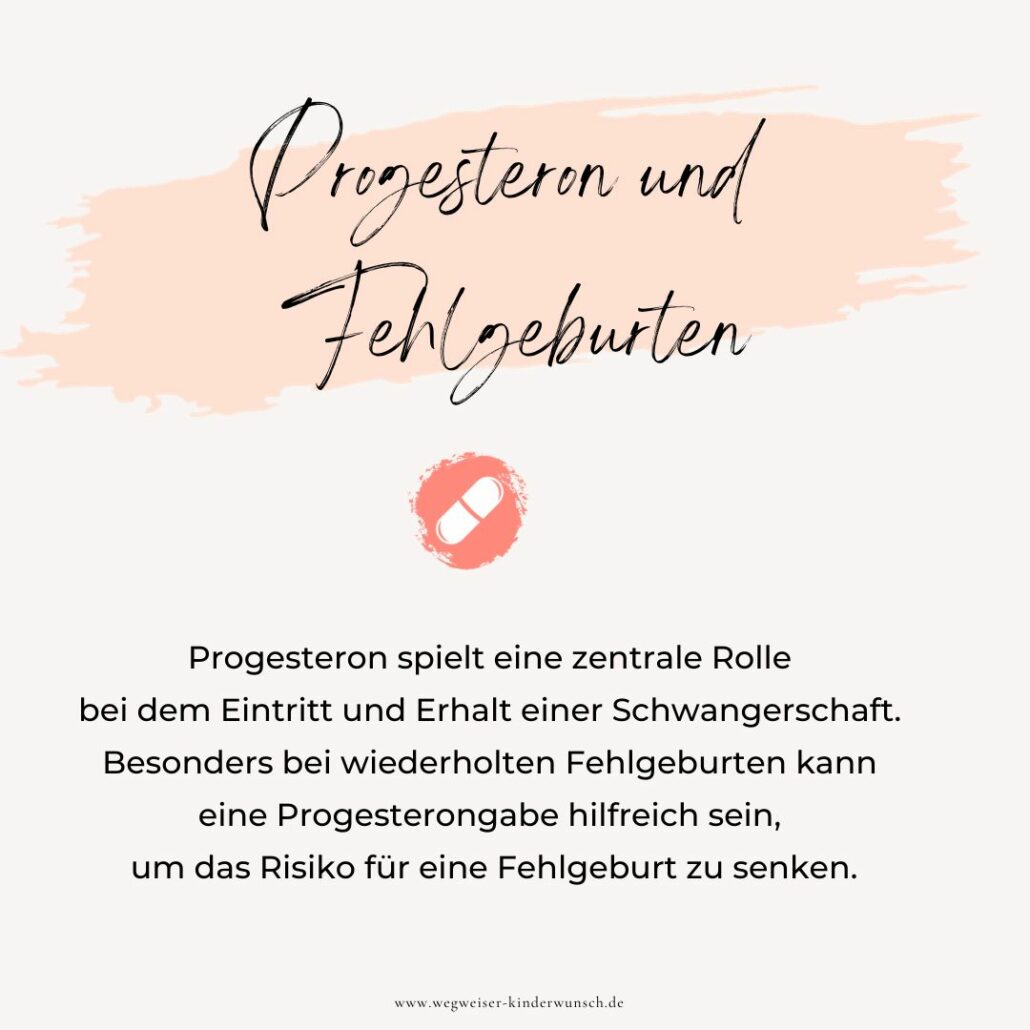 Progesteron und Fehlgeburt