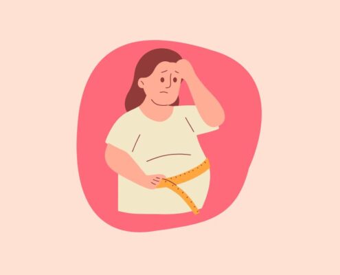 Frau mit Übergewicht und Kinderwunsch
